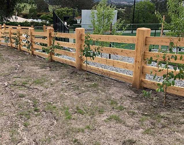 post and rail fencing design