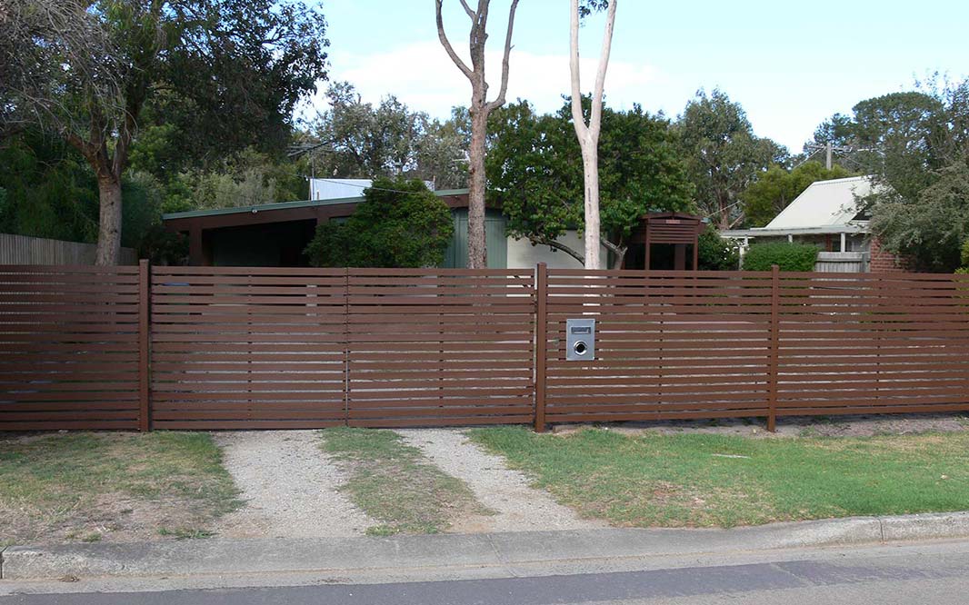 Property Fencing Using Slat