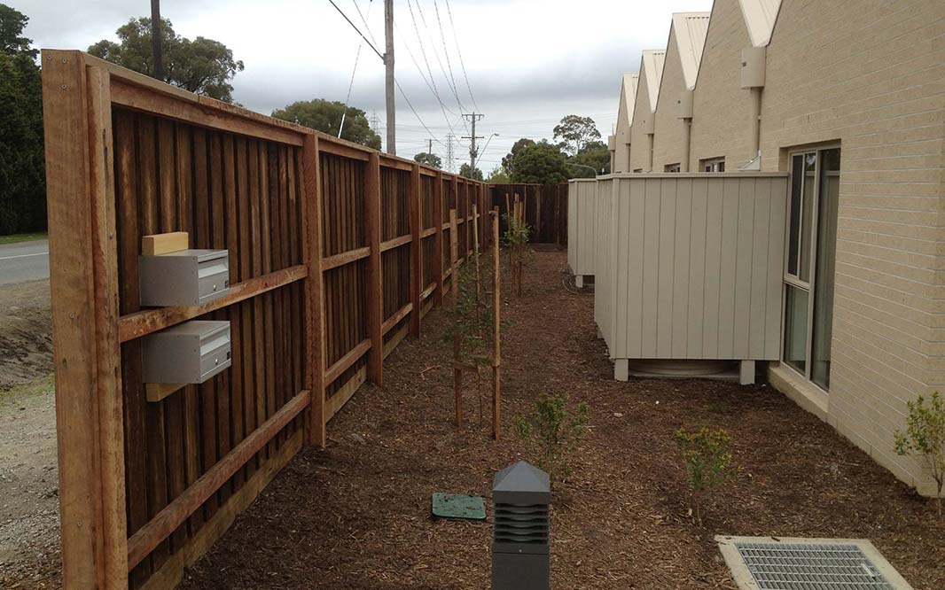 Commercial Fencing using Timber